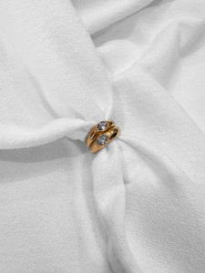 Double Clear Stone Band