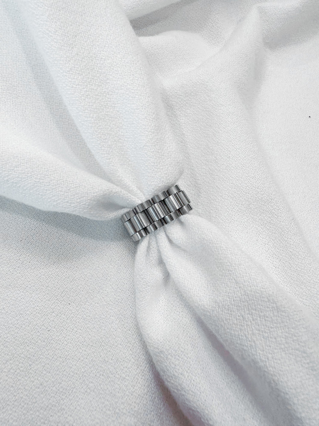 Silver Link Ring