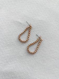 Gold Dangle Huggies