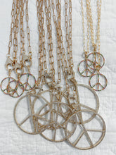 Load image into Gallery viewer, Gold Peace Sign
