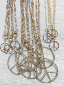 Gold Peace Sign